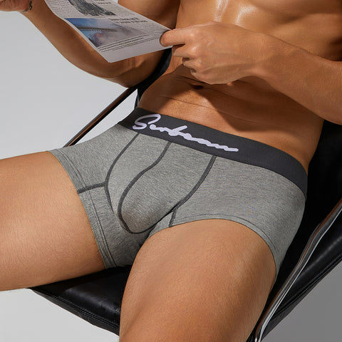 SEOBEAN Cotton Men's Boxers Briefs