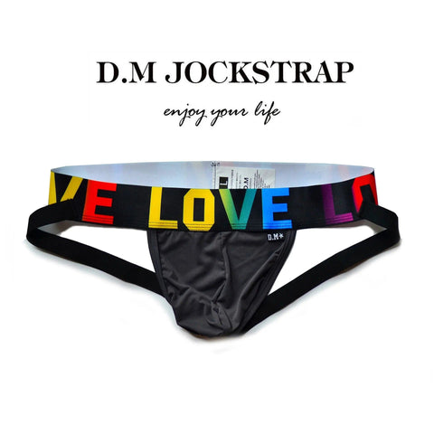 D.M Men's Underwear Sexy Rainbow Thong D.M UNDERWEAR