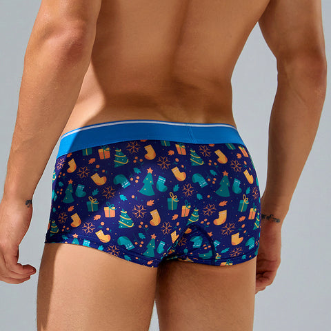 Seobean christmas men's panties hibin boxers briefs print