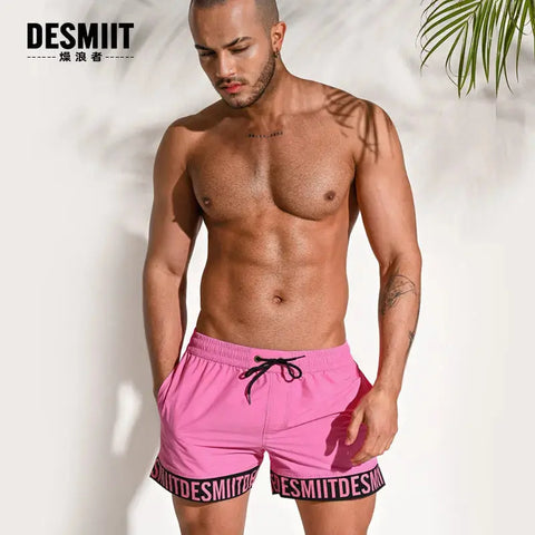 DESMIIT Sports swimming shorts Loose Beach Pants DESMIIT