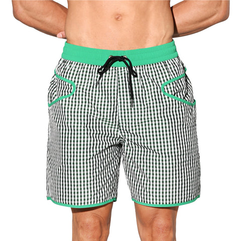 DESMIIT Men's Beach Pants Quick-Drying Swim Shorts