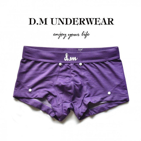 D.M solid color sexy trendy denim boxers