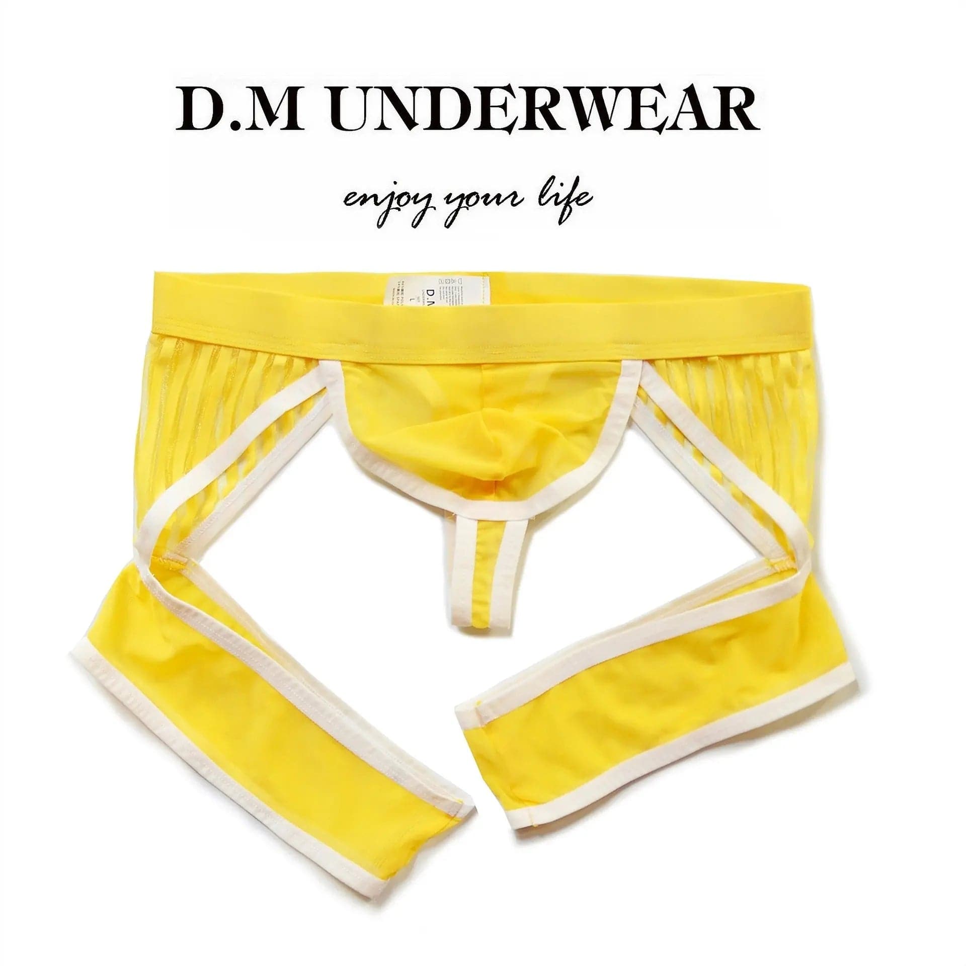 D.M Men's Underwear Sexy Mesh Thong D.M UNDERWEAR