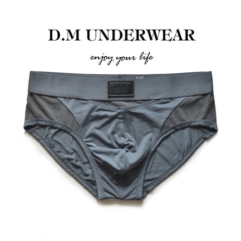 D.M Men’s Mesh Briefs – Low Rise Breathable Sexy Underwear