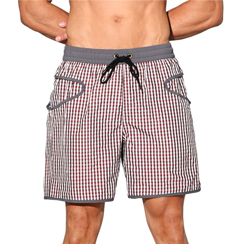 DESMIIT Men's Beach Pants Quick-Drying Swim Shorts
