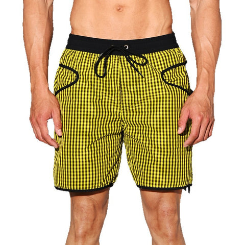 DESMIIT Men's Beach Pants Quick-Drying Swim Shorts