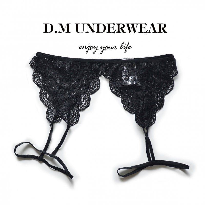 D.M Men’s Lace Mesh Briefs – Lightweight Breathable Pouch Underwear