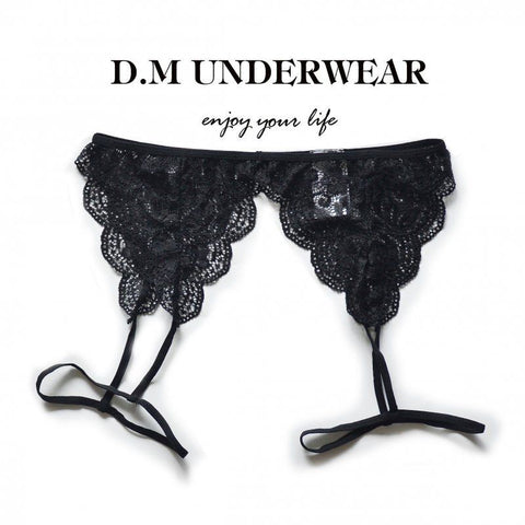 D.M Men’s Lace Mesh Briefs – Lightweight Breathable Pouch Underwear