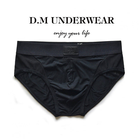 D.M Men’s Mesh Briefs – Low Rise Breathable Sexy Underwear