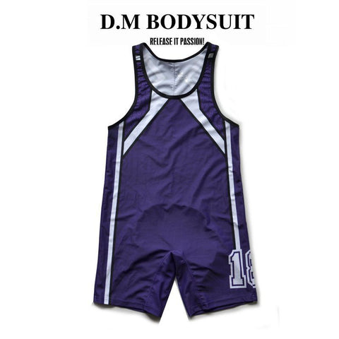 D.M Bodysuit boxers hollowed out sexy