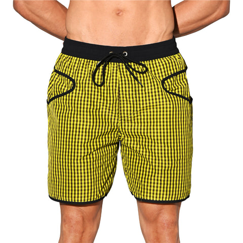 DESMIIT Men's Beach Pants Quick-Drying Swim Shorts