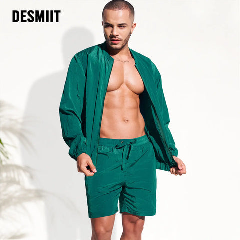 DESMIIT Beach Pants Men's Loose Quick-Drying Shorts DESMIIT