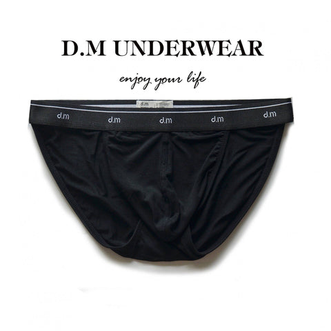 D.M Men’s Modal Briefs – Soft Breathable Low Rise Everyday Underwear