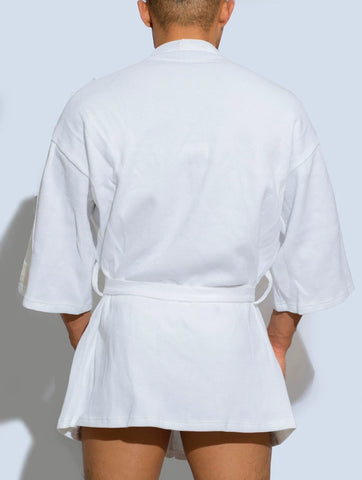 D.M Men's Bathrobes, Short, Casual Home, Pajamas