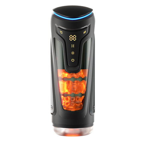 Automatic retractable sucking masturbator