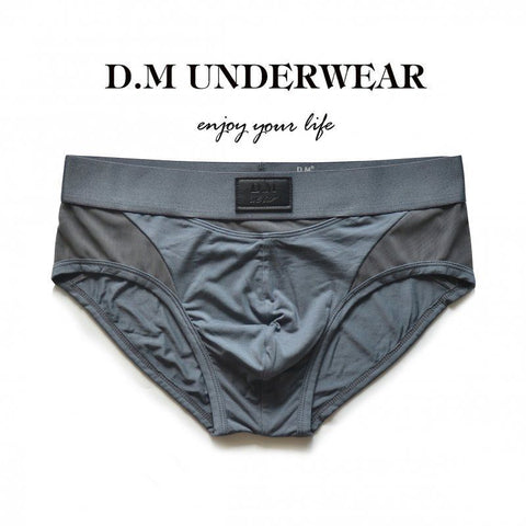 D.M Men’s Mesh Briefs – Low Rise Breathable Sexy Underwear