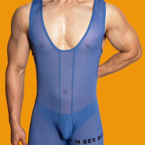 D.M Men's onesie ice silk breathable mesh