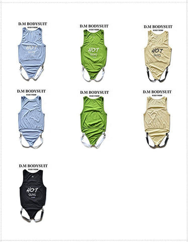 D.M Men's Bodysuit Sexy Modal Thong