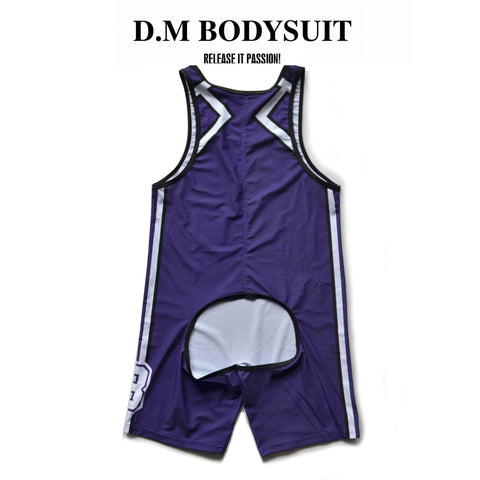 D.M Bodysuit boxers hollowed out sexy