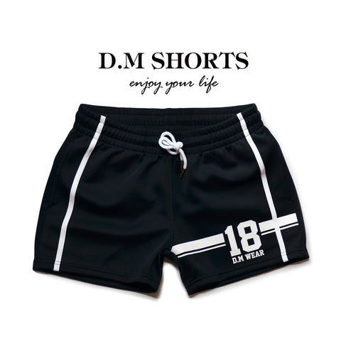 D.M Men's Lounge Shorts - Low Rise Sleep & Yoga Shorts with Drawstring