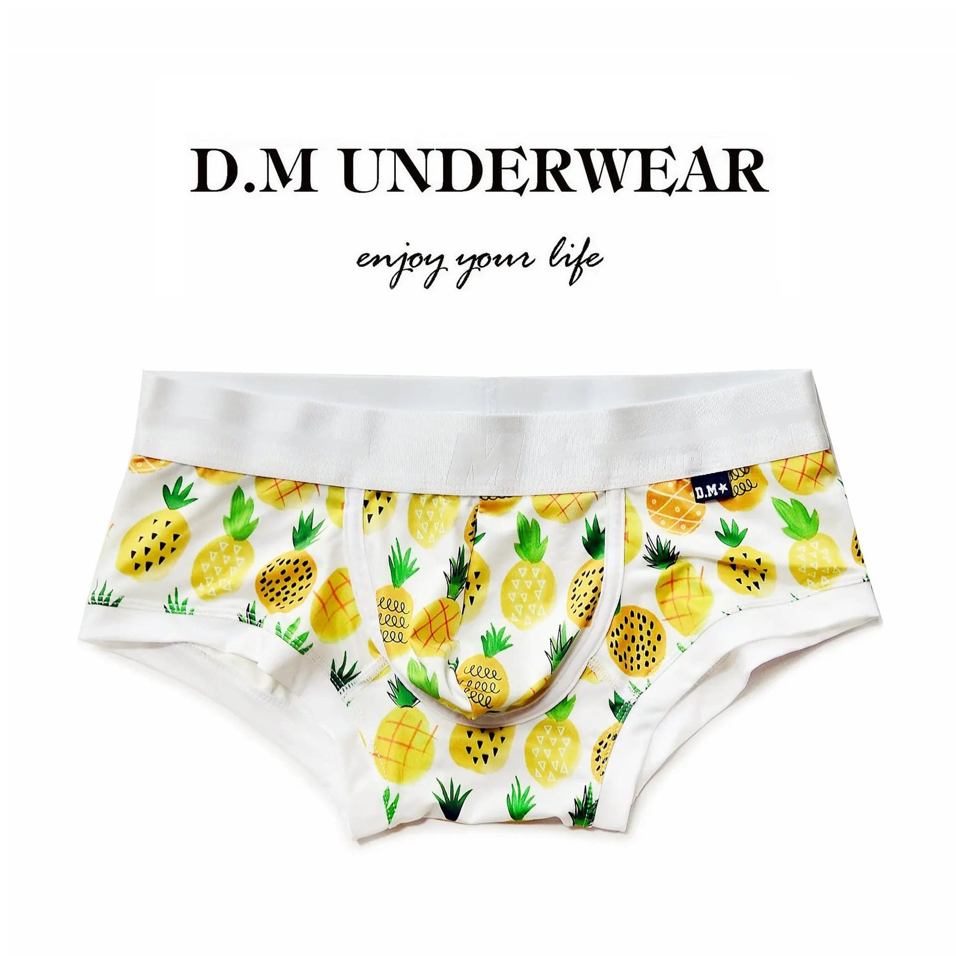 D.M Men's Underwear Low Waist Cartoon Fruit D.M UNDERWEAR