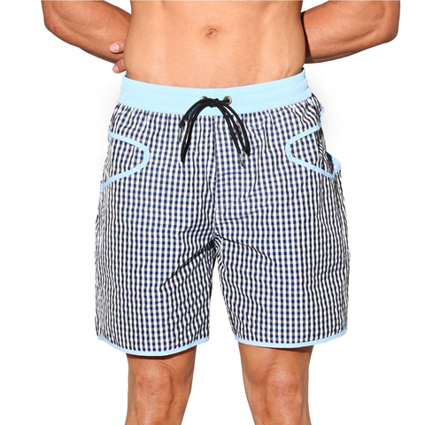 DESMIIT Men's Beach Pants Quick-Drying Swim Shorts