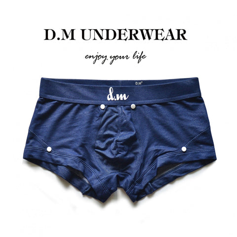 D.M solid color sexy trendy denim boxers