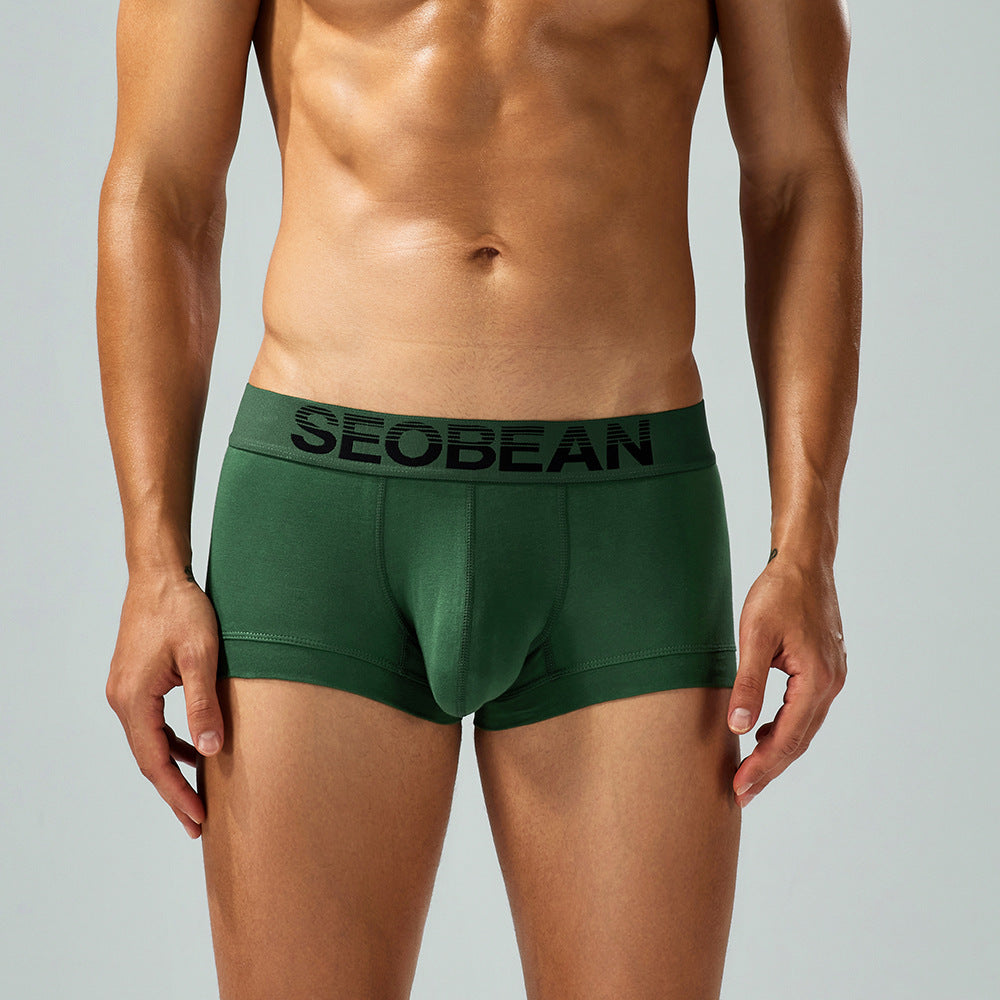 SEOBEAN men's low-rise sexy boxers