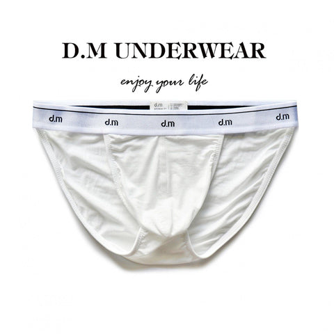 D.M Men’s Modal Briefs – Soft Breathable Low Rise Everyday Underwear
