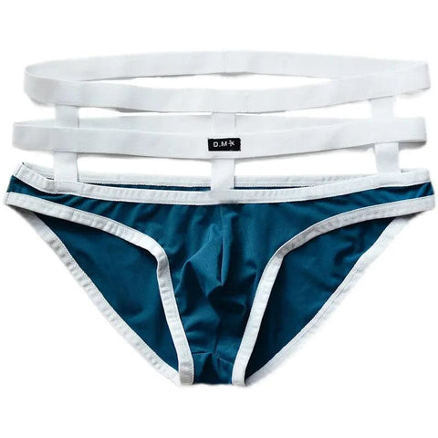 D.M Men's Briefs Milk Silk Solid Color D.M UNDERWEAR