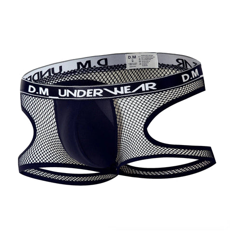D.M Men's Underwear Sexy Mesh T-Back D.M UNDERWEAR