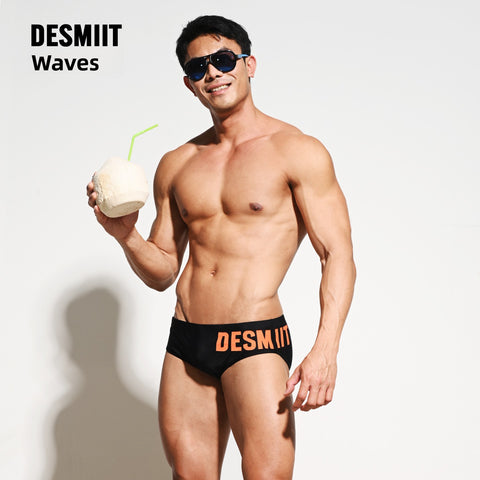 DESMIIT men's low-rise sexy briefs quick-drying