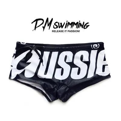 D.M Men's Swimming Trunks Low Waist Sexy Fashion D.M UNDERWEAR