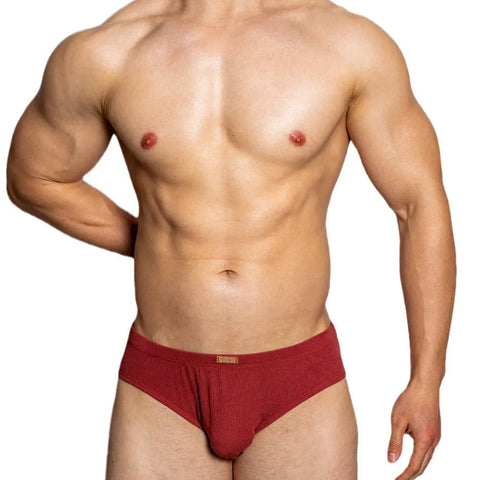 D.M Men's Briefs Simple Style Metal Label D.M UNDERWEAR