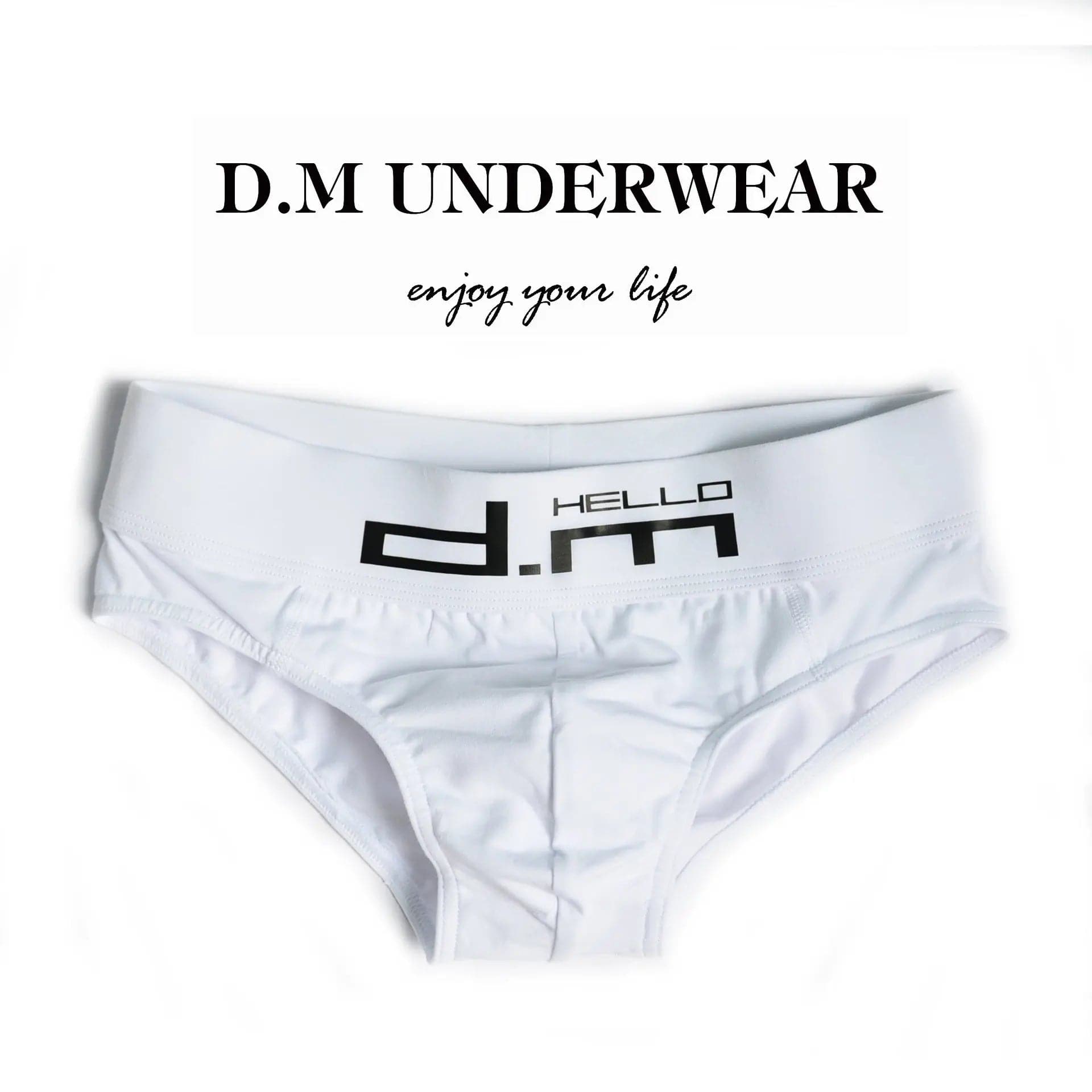 D.M Briefs Men's Letters Low Waist Sexy D.M UNDERWEAR