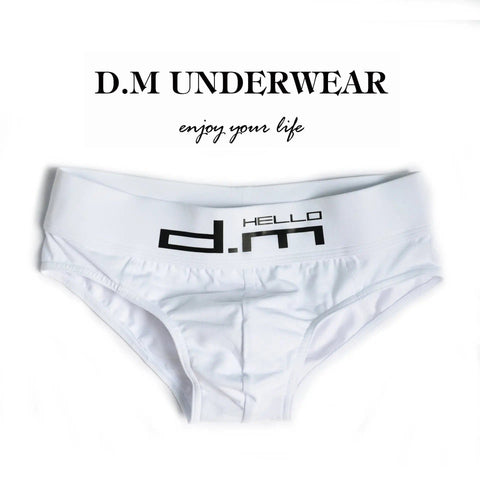 D.M Briefs Men's Letters Low Waist Sexy D.M UNDERWEAR