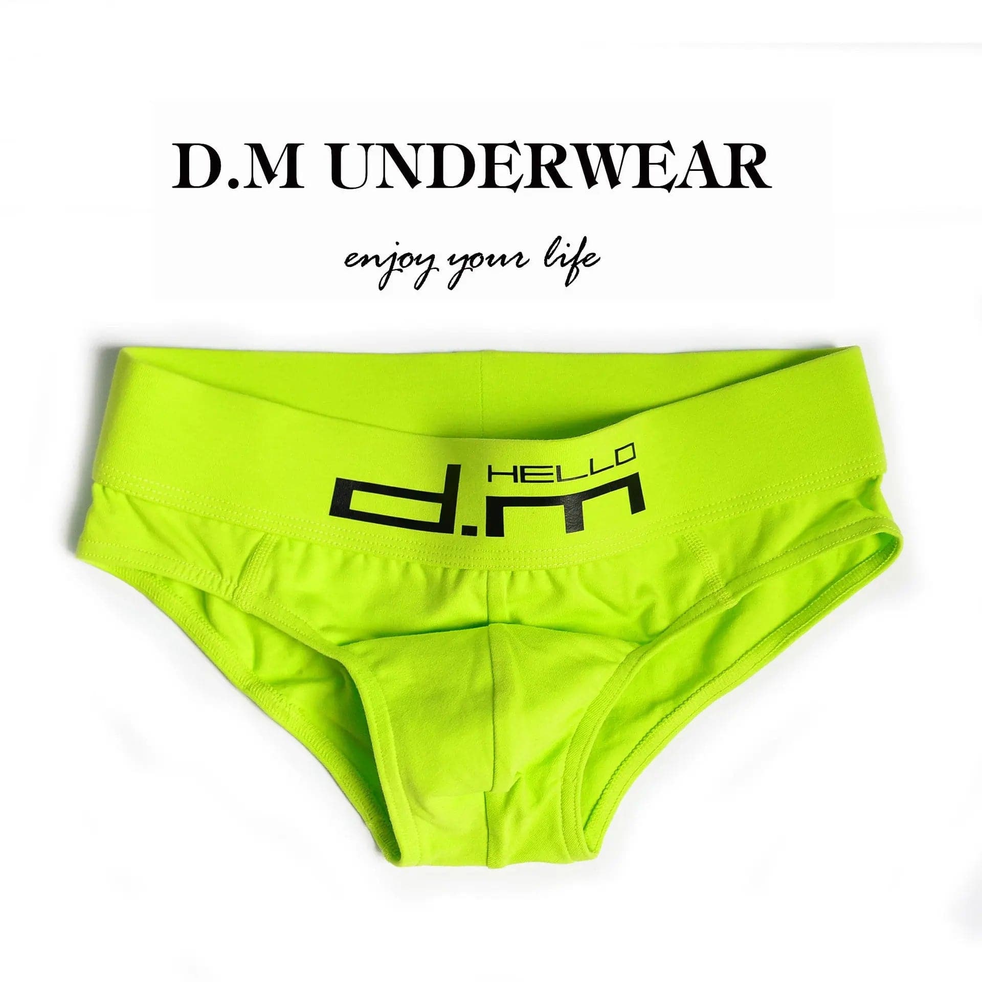 D.M Briefs Men's Letters Low Waist Sexy D.M UNDERWEAR