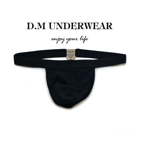 D. M Men's Underwear Sexy Metal Decorative Thong D.M UNDERWEAR