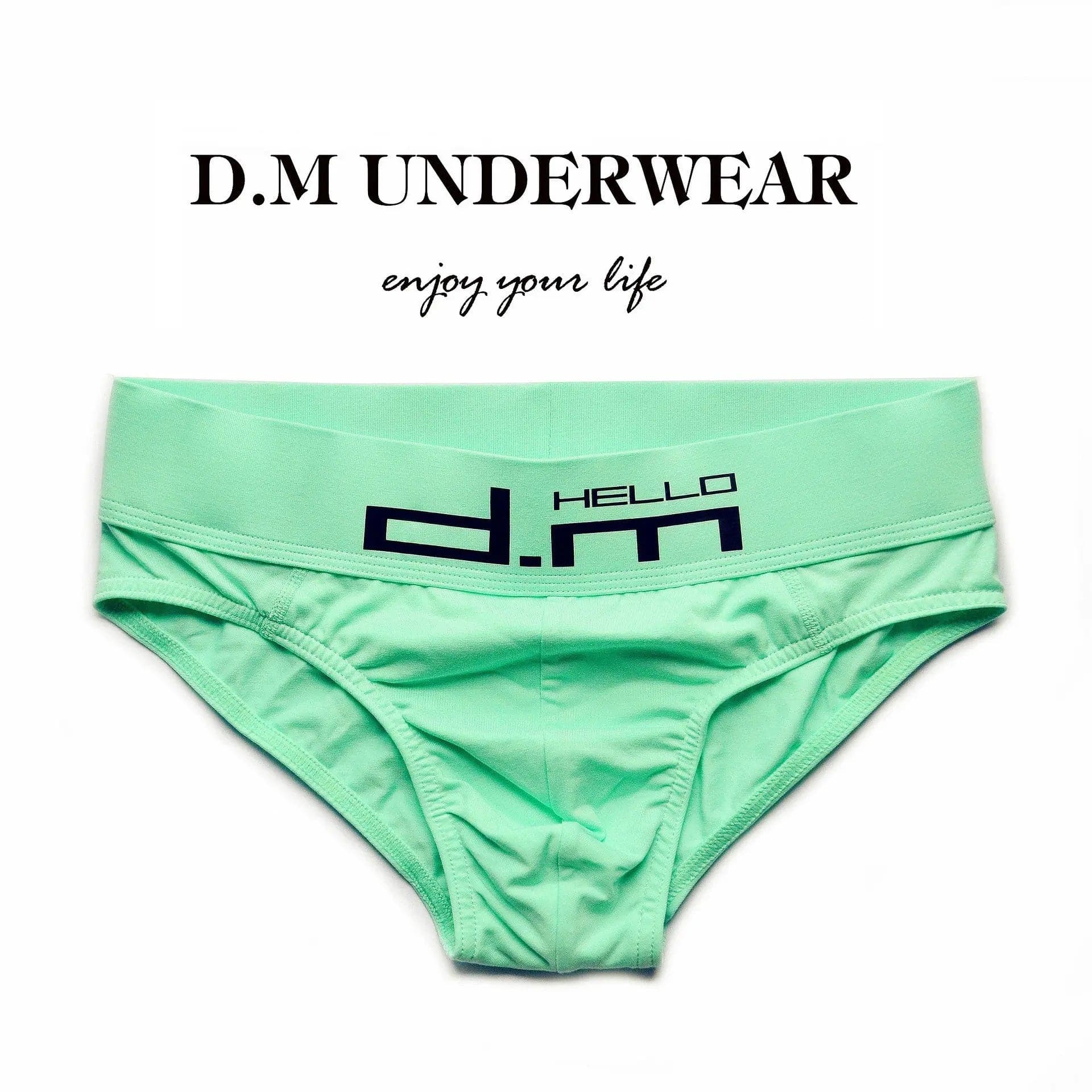 D.M Briefs Men's Letters Low Waist Sexy D.M UNDERWEAR