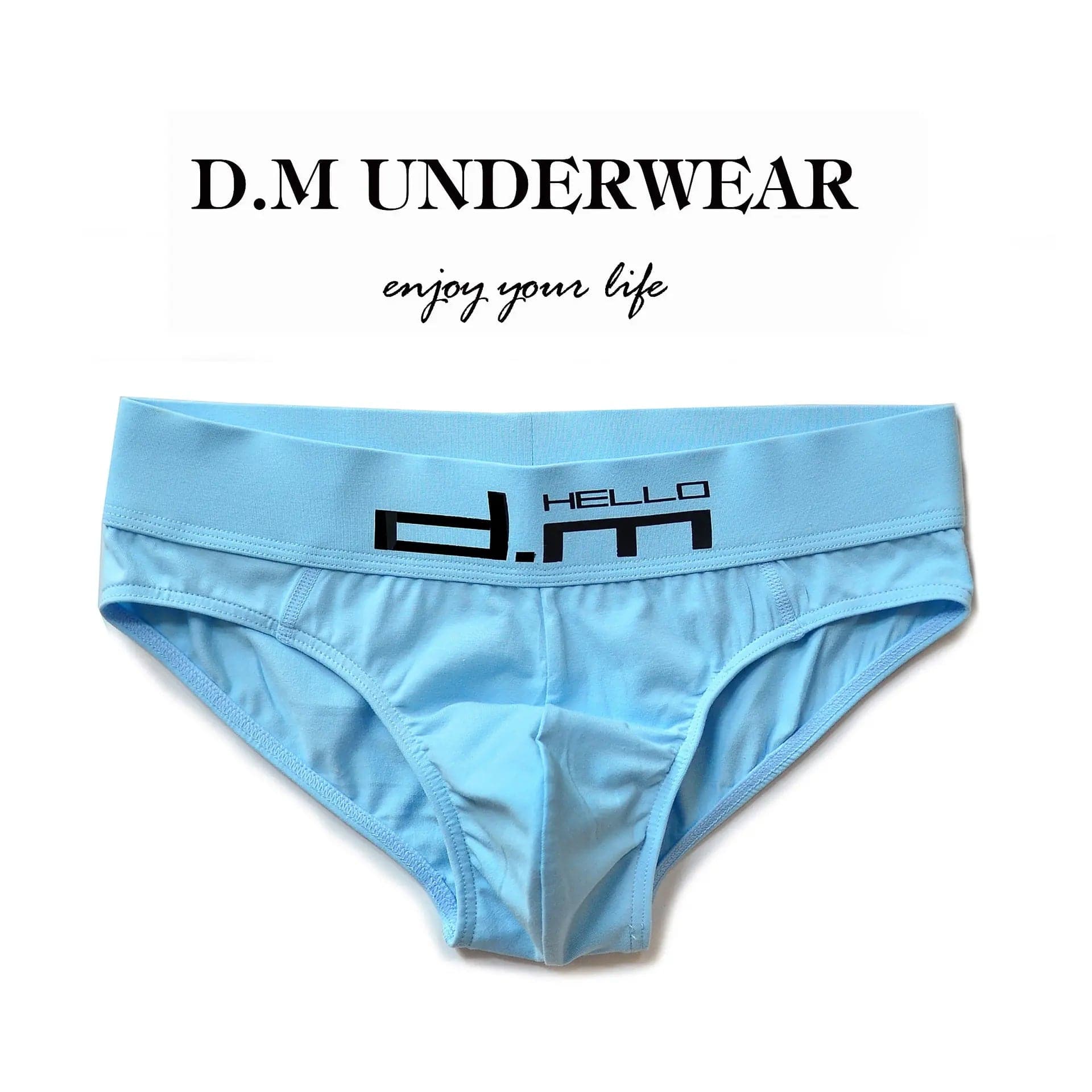 D.M Briefs Men's Letters Low Waist Sexy D.M UNDERWEAR