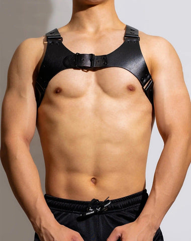 D.M Men's Shoulder Strap Leather Adjustable Chest Strap Sexy D.M UNDERWEAR