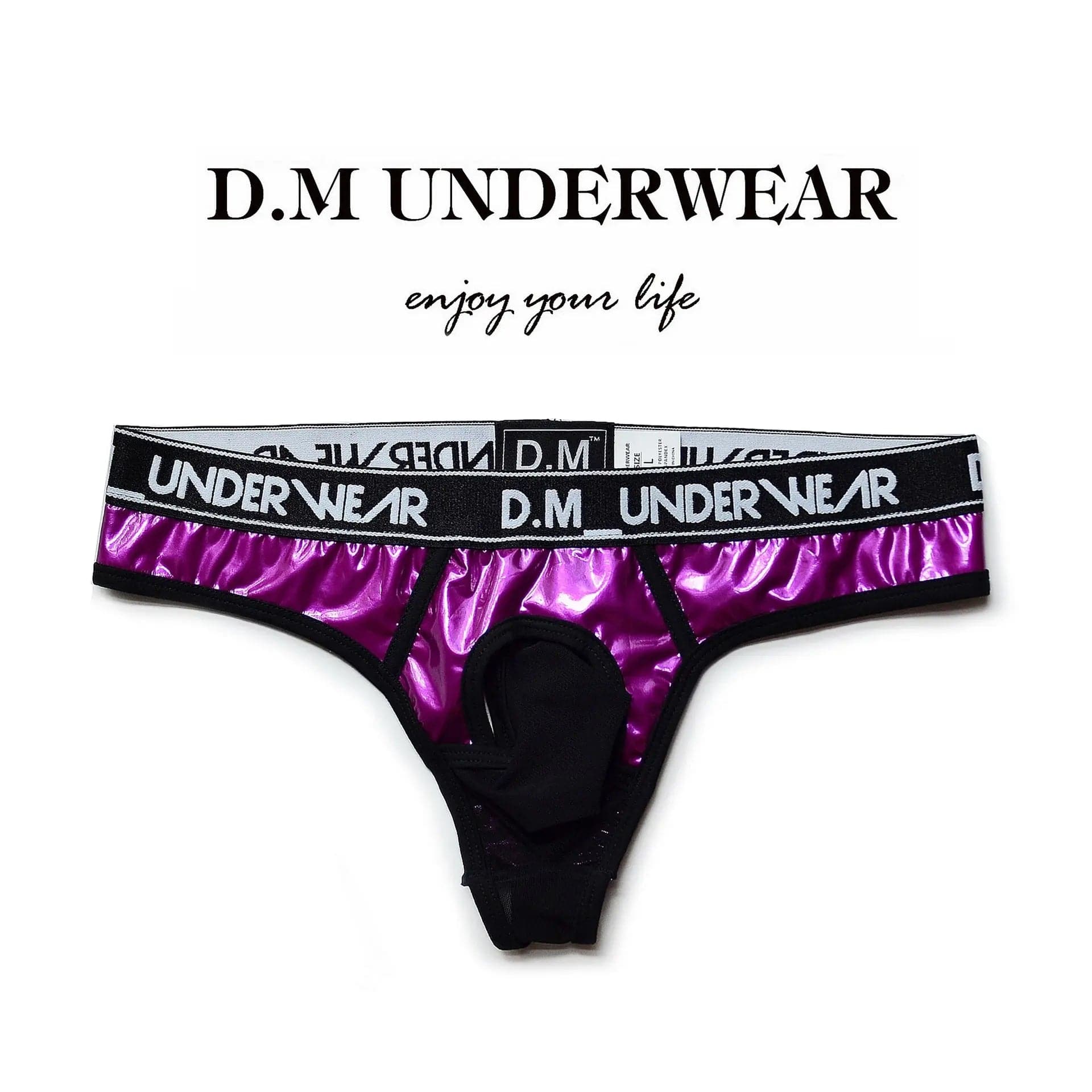 D.M Men's Low Waist Sexy Thong D.M UNDERWEAR