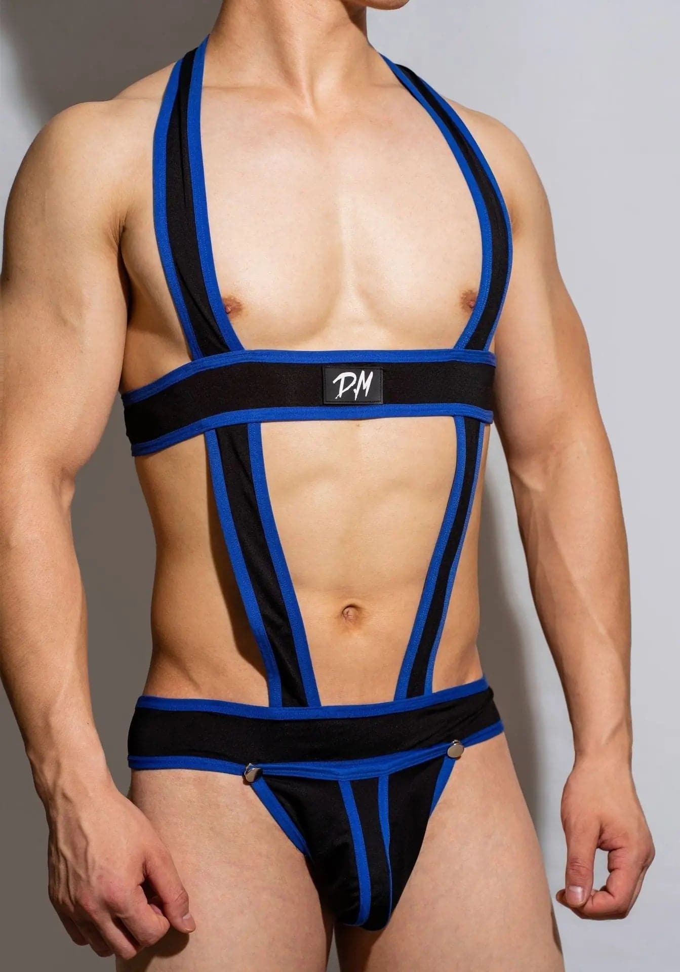 D.M Men's Underwear Sexy Fashion Jumpsuit Shoulder Strap D.M UNDERWEAR