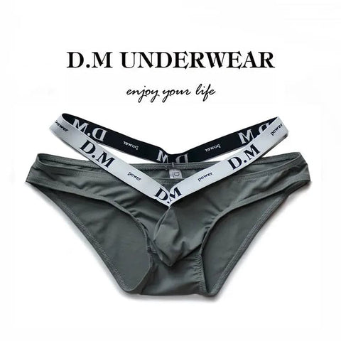 D.M Men's Underwear Low Waist Sexy brief D.M UNDERWEAR