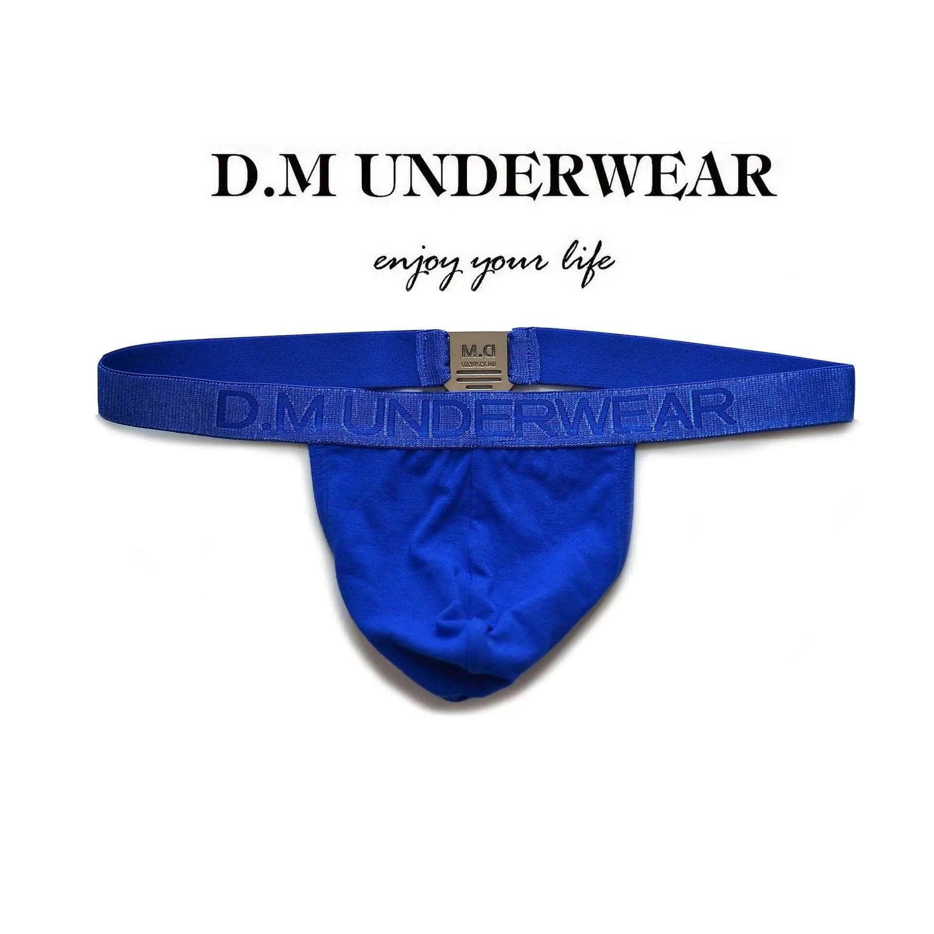 D. M Men's Underwear Sexy Metal Decorative Thong D.M UNDERWEAR