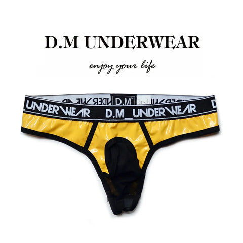 D.M Men's Low Waist Sexy Thong D.M UNDERWEAR