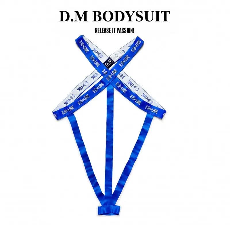 D.M Men's Underwear Jumpsuit Ring T-Back Shoulder Strap D.M UNDERWEAR