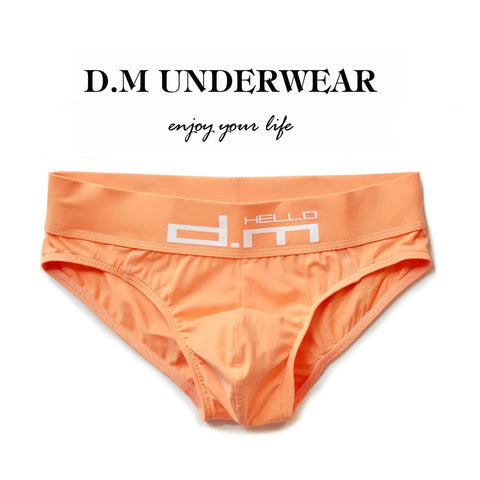 D.M Briefs Men's Letters Low Waist Sexy D.M UNDERWEAR