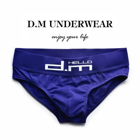 D.M Briefs Men's Letters Low Waist Sexy D.M UNDERWEAR