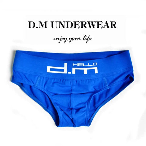 D.M Briefs Men's Letters Low Waist Sexy D.M UNDERWEAR